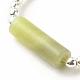 Bague en perles de colonne de jade de taiwan naturel avec hématite synthétique RJEW-JR00461-01-5