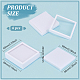Square Plastic Loose Diamond Storage Boxes CON-WH0095-50B-2
