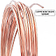 BENECREAT 3 Roll 18/20/22 Gauge Square Copper Wires FIND-BC0003-63-4