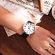 カップルの腕時計  繊細なビジネスメンズ防水クォーツ腕時計  ホワイト  プラチナ  周囲：220.00ミリメートル WACH-BB19183-01-10