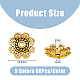 Dicosmetic 300pcs 5 styles de perles de style tibétain FIND-DC0003-90-2