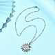304 Stainless Steel Pendant Necklace for Girl Women NJEW-JN04280-02-3