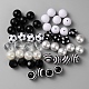 50pcs 10 perles acryliques de style MACR-CJC0001-14-1