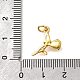 Латунные микро проложить кубического циркония подвески KK-Z102-02G-02-3
