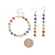 Boucles d'oreilles et bracelet en pierres naturelles et synthétiques mélangées et perles SJEW-JS01261-2