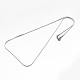 304 Stainless Steel Snake Chain Necklaces NJEW-E026-12-3