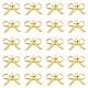 Dicosmétique 20 pièces breloque nœud papillon creux pendentif nœud doré ruban charme résine remplissage charme laiton charme vintage pendentif charme fournitures pour la fabrication de bijoux bricolage artisanat cadeau pour femme KK-DC0001-20-1