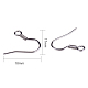 316 Stainless Steel Earring Hooks STAS-PH0002-47P-3