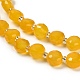 Естественный желтый агат бисер нитей G-B153-A03-4