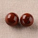 Jaspe rojo natural perlas de bolas redondas G-I174-16mm-05-2