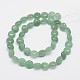 Flat Round Natural Agate Bead Strands G-L419-70-2