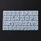 Moules à pendentif en silicone bricolage lettre et chiffre DIY-F139-01-5