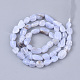 Chapelets de perles en agate avec dentelle bleue naturelle G-S363-047B-2