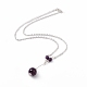 Ожерелья с подвесками из натуральных драгоценных камней NJEW-FS0001-04-6