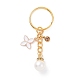 Porte-clés pendentifs en perles acryliques KEYC-JKC00427-4