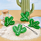 Ornamenti di cactus per infeltrimento ad ago in feltro per lavori manuali AJEW-WH0289-37-5