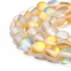 Synthetic Moonstone Beads Strands G-R375-6mm-A15-1
