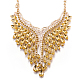 Fashion Women Jewelry Zinc Alloy Glass Rhinestone Bib Statement Choker Collar Necklaces NJEW-BB15118-A-2