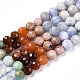 Naturelles et synthétiques mélangées perles de pierres précieuses brins G-D080-A01-01-27-4