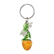 Porte-clés pendentif en acrylique fruits et feuilles KEYC-JKC00680-02-1