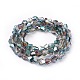 Electroplate Glass Beads Strands EGLA-F144-HP01-B-2