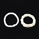 手作りのリードケイン/籐織りリンキングリング  わらのイヤリングやネックレスを作るための  漂白  リング  ベージュ  28~34x6~7mm  内径：17~25mm WOVE-T006-004A-2