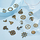 SUPERFINDINGS 108PCS 18Style Alloy Pendants FIND-FH0008-43-5