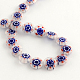 Handmade Millefiori Glass Beads Strands X-LK-R004-01D-2