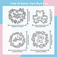 GLOBLELAND St. Patrick's Day Wreath Cutting Dies for Card Making Metal St. Patrick's Day Words Die Cuts Cutting Dies Templates for Scrapbooking Journal Embossing Paper Craft Decor DIY-WH0309-1617-6