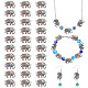 Ph pandahall 30 Uds. Amuletos de elefante con mal de ojo ENAM-PH0002-25-1