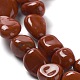Rosso naturale perline di diaspro fili G-P497-01A-08-2