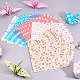 Papel cuadrado de origami DIY-WH0013-40-5