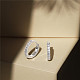 Серьги-кольца Shegrace из стерлингового серебра 925 с родиевым покрытием JE893A-05-4