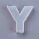 DIYシリコンモールド  レジン型  UVレジン用  エポキシ樹脂ジュエリー作り  ホワイト  文字.y  44x44x10mm X-AJEW-F030-04-Y-2