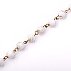 Rondes à la main perles acryliques de banc d'étirage chaînes de colliers bracelets faisant AJEW-JB00052-04-1