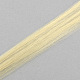 ファッション女性のヘアアクセサリー  鉄のスナップヘアクリップ  ナイロン毛のかつらを持つ  淡黄色  47cm PHAR-R126-19-2