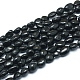 Natürliche schwarze Turmalin Perlen Stränge G-L550A-03-1