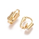 Brass Clip-on Earrings Findings X-KK-L175-01G-1