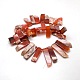 Natural Red Rough Agate Rectangle Beads Strands G-L168-27A-2