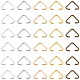 Sunnyclue 600 Uds. Anillos triangulares de hierro de 5 colores IFIN-SC0001-55-1