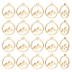 Unicraftale 20 Stück goldene Berg-Anhänger aus Edelstahl STAS-UN0038-97-1