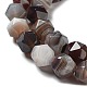 Chapelets de perles en agate naturelle du Botswana G-NH0002-C01-03-4