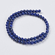 Chapelets de perles en lapis-lazuli naturel X-G-G423-6mm-A-2