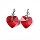 Faceted Transparent Glass Charms GLAA-T024-04I-2