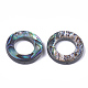Cadres de perles en coquille d'ormeau naturel / coquille de paua X-SSHEL-T008-17-2