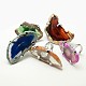 Valentines Day Gifts Natural Crystal Agate Rings RJEW-D933-M-1