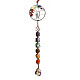Grandes décorations pendentif thème chakra HJEW-PW0001-004D-S-1