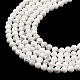 Chapelets de perles en howlite naturelle G-E608-A01-B-4