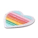 Apliques de rayas de corazón y arcoíris DIY-D080-01-2