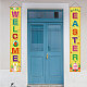 Panneau en polyester suspendu à la porte rectangulaire pour le festival HJEW-WH0036-02B-5